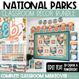 National Parks classroom decor bundle for an adventure classroom theme