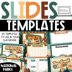national parks slides for back to school instruction