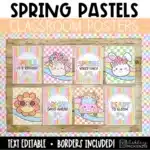 Pastel Spring Posters | April Bulletin Board Ideas | Sunshine Bulletin Board