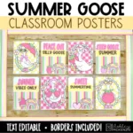 End of Year Posters | May Bulletin Board Ideas | Summer Goose Theme