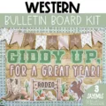 Western theme bulletin board kit