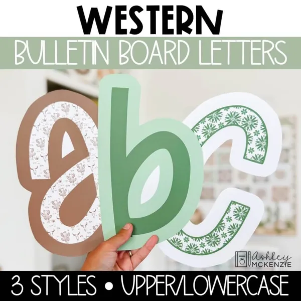 western-bb-letters-Slide1 Western theme bulletin board letters
