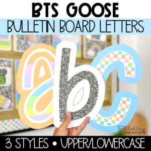 Silly Goose Back to School Bulletin Board Letters