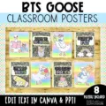 Silly goose back to school posters