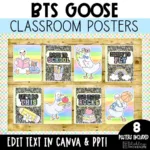 Back to School Posters | August Bulletin Board Ideas | Silly Goose Theme