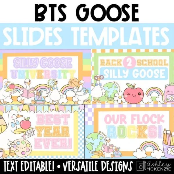 bts-goose-slide-templates-Slide1 Back to school slides featuring the silly goose