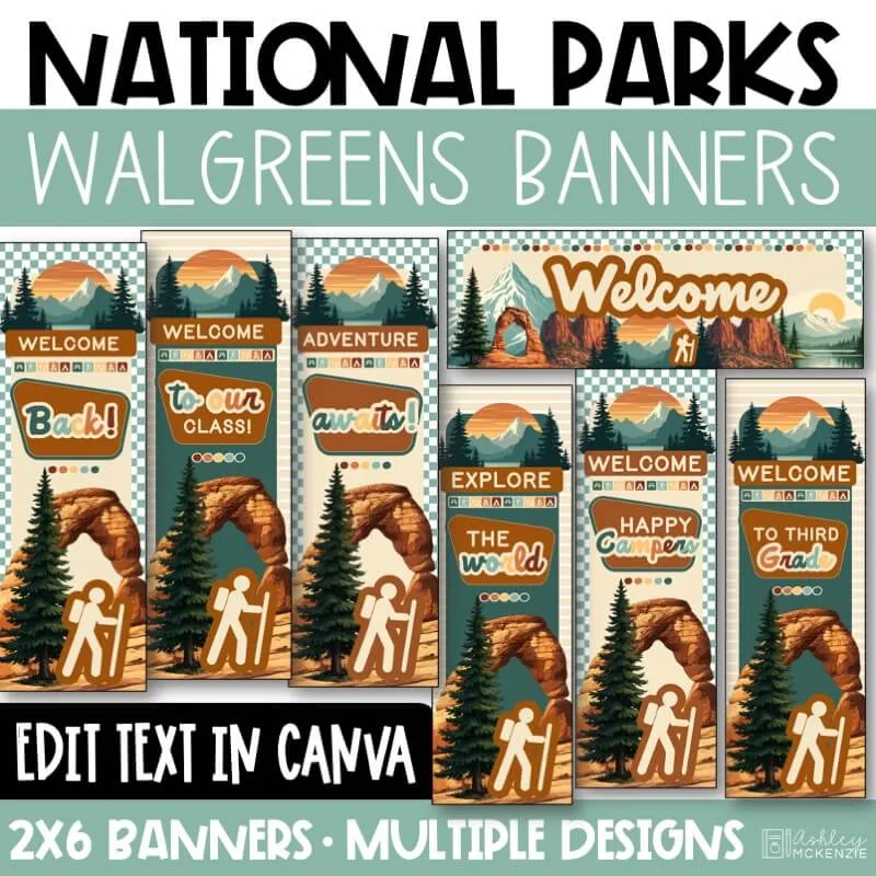 National Parks classroom door decorating ideas