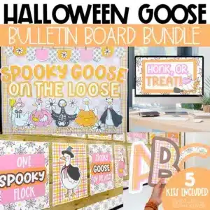 Spooky Goose Halloween bulletin board bundle