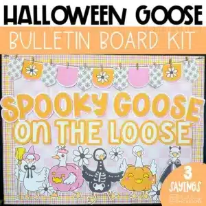 Spooky Goose Halloween bulletin board ideas
