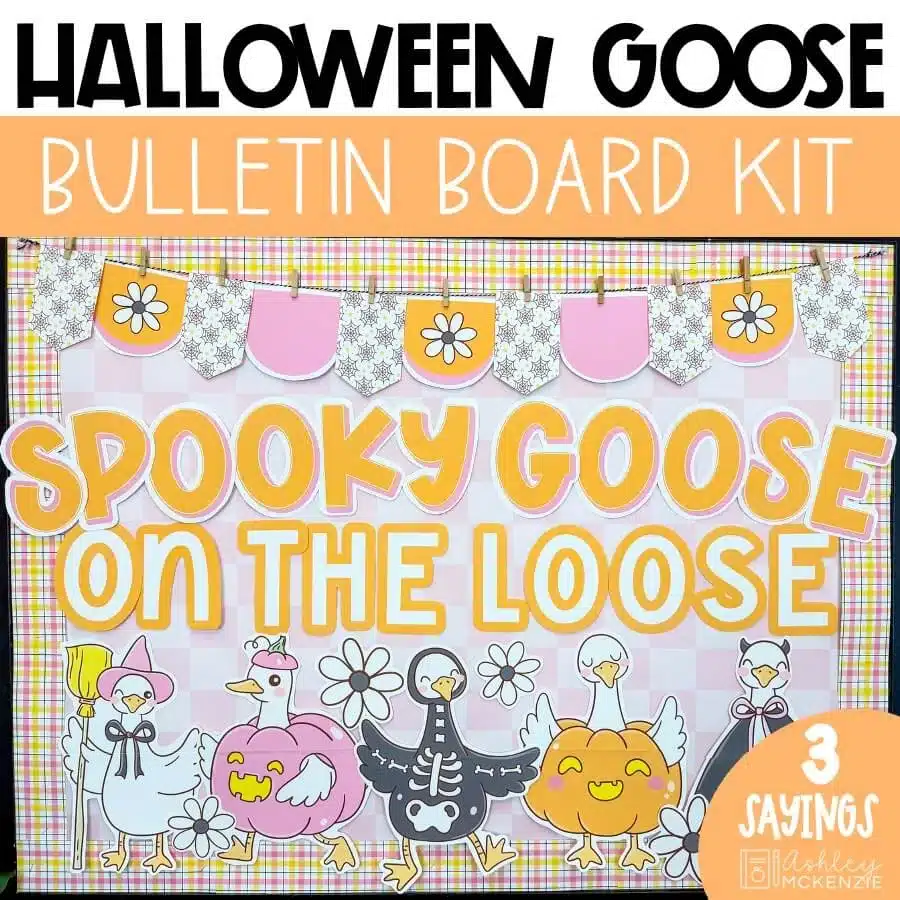 Spooky Goose Halloween bulletin board ideas