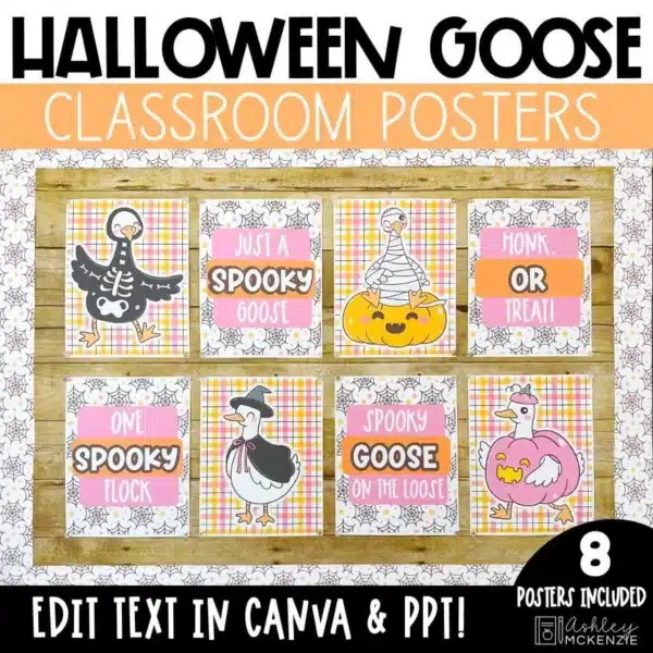 spooky-goose-posters-Slide1 Halloween posters for easy October bulletin board ideas