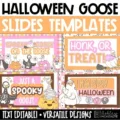 Halloween Slides featuring a spooky goose theme