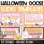 Halloween Slides | Spooky Goose October Morning Slides | for Google Slides, Canva & PowerPoint