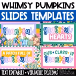November Slides | Whimsy Pumpkins Thanksgiving Morning Slides | for Google Slides, Canva & PowerPoint