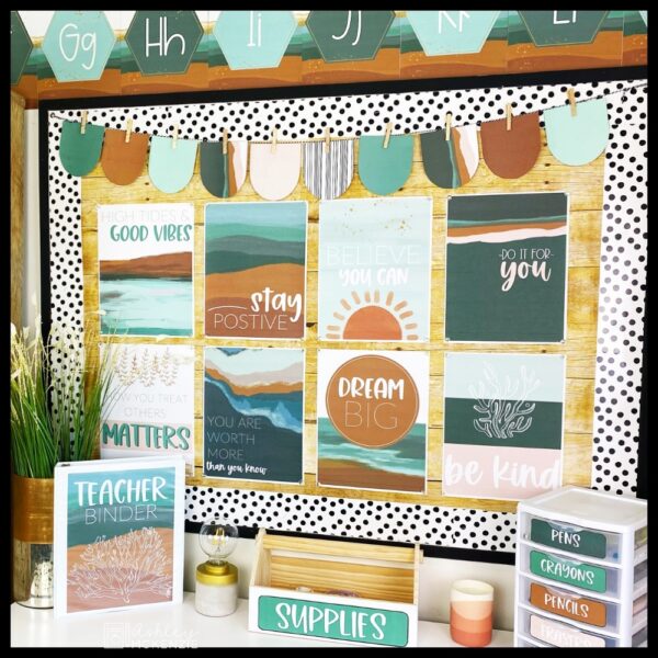 Calm Coastal or Ocean Classroom Decor Bundle Calm Coastal or Ocean Classroom Decor Bundle