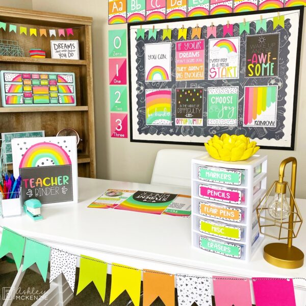 Rainbow Brights Classroom Decor Bundle Rainbow Brights Classroom Decor Bundle