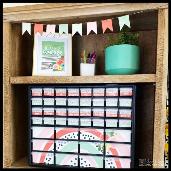 Boho Rainbow Flowers Classroom Decor Bundle Boho Rainbow Flowers Classroom Decor Bundle