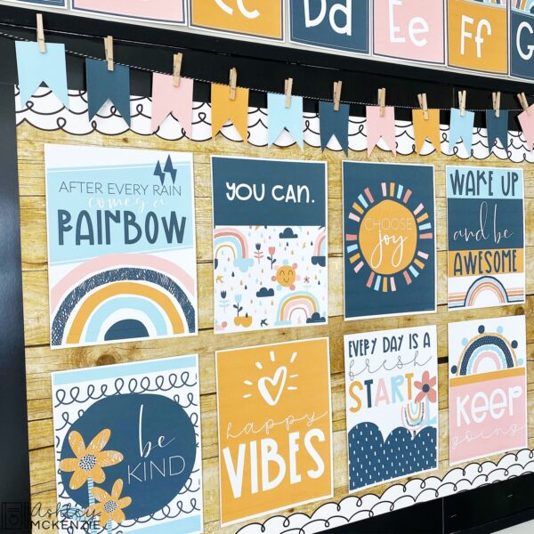 Boho Rainbow Classroom Decor Bundle Boho Rainbow Classroom Decor Bundle