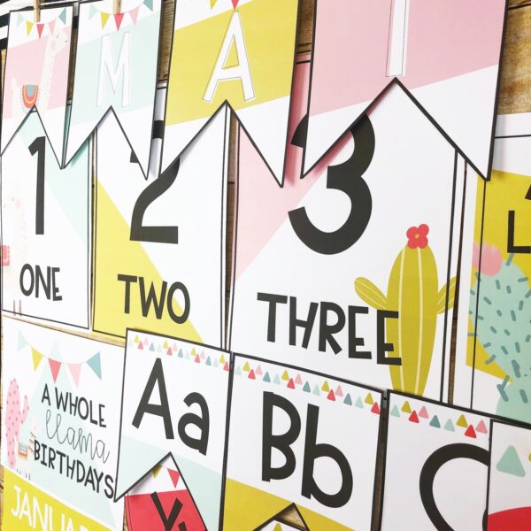 Llama and Cactus Classroom Decor Bundle Llama and Cactus Classroom Decor Bundle