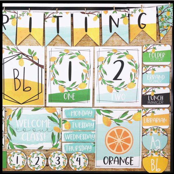 Lemon Classroom Decor Bundle Lemon Classroom Decor Bundle
