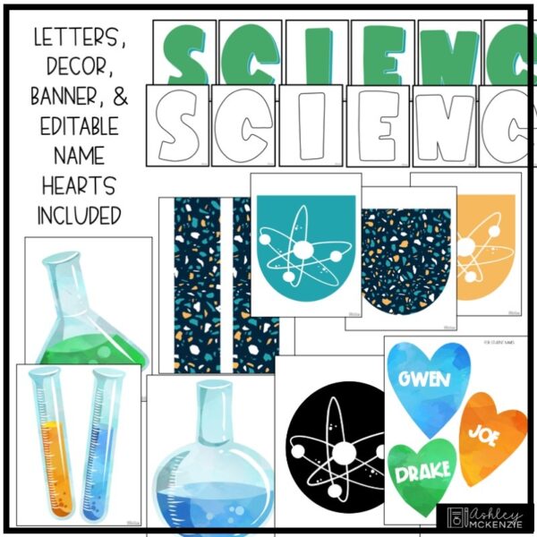 Science Themed Bulletin Board or Door Decor Science Themed Bulletin Board or Door Decor
