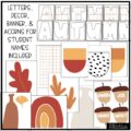 Boho Fall Bulletin Board Kit