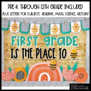 Honey Bee Back to School Bulletin Board or Door Decor