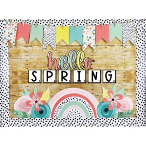 Boho Rainbow Spring Bulletin Board or Door Decor