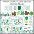 St. Patrick's Day Clovers Bulletin Board or Door Decor