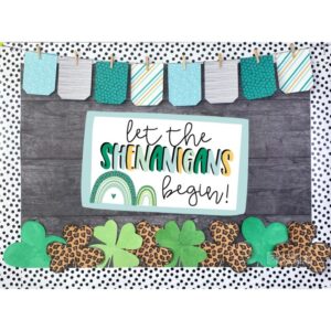 St. Patrick’s Day Clovers Bulletin Board or Door Decor St. Patrick's Day Clovers Bulletin Board or Door Decor