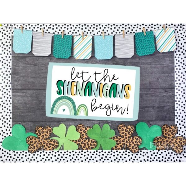 St. Patrick's Day Clovers Bulletin Board or Door Decor St. Patrick's Day Clovers Bulletin Board or Door Decor