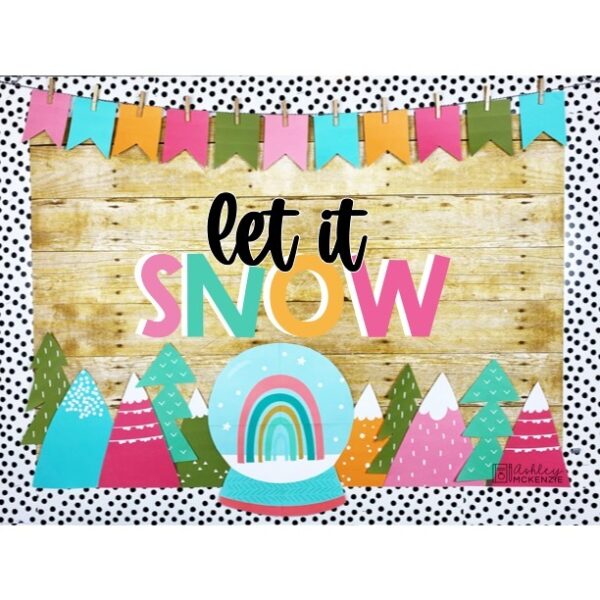 Winter Snow Globe Bulletin Board or Door Decor Winter Snow Globe Bulletin Board or Door Decor