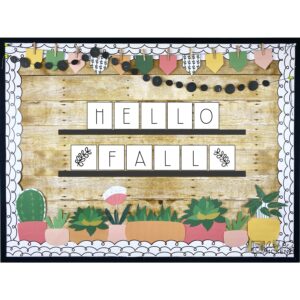 Fall Letter Ledge Bulletin Board Kit Fall Letter Ledge Bulletin Board Kit