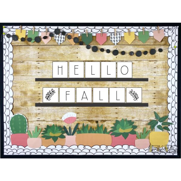 Fall Letter Ledge Bulletin Board Kit Fall Letter Ledge Bulletin Board Kit