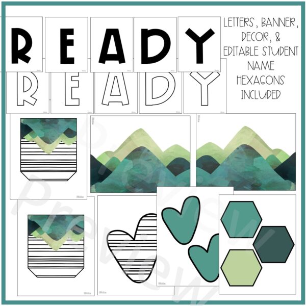 Mountain Back to School Bulletin Board or Door Decor Mountain Back to School Bulletin Board or Door Decor