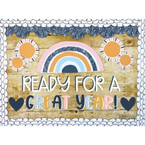 Boho Rainbow Back To School Bulletin Board or Door Decor Boho Rainbow Back To School Bulletin Board or Door Decor