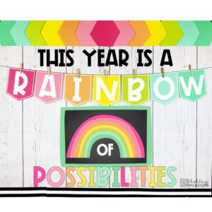 Rainbow Back to School Bulletin Board Kit