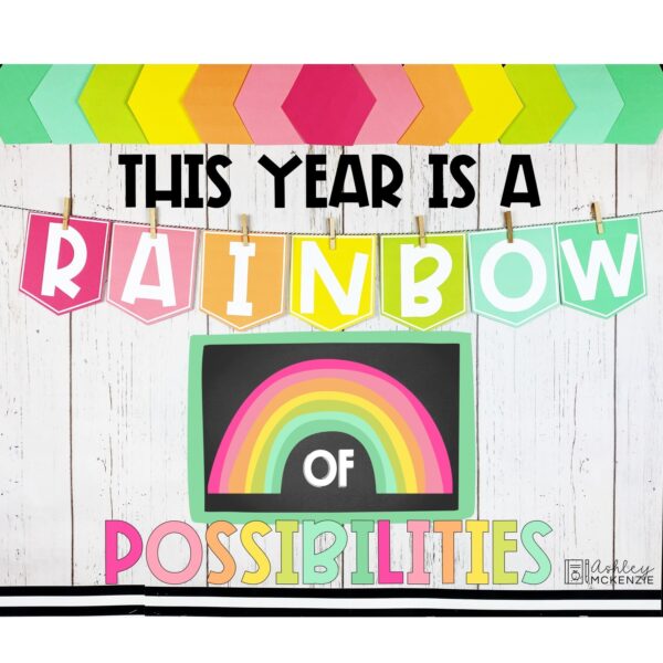 Rainbow Back to School Bulletin Board Kit Rainbow Back to School Bulletin Board Kit