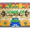 St. Patrick's Day Blue Truck Theme Bulletin Board or Door Decor
