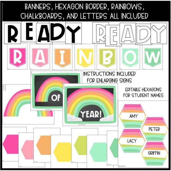 Rainbow Back to School Bulletin Board Kit Rainbow Back to School Bulletin Board Kit