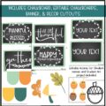 Thanksgiving Chalkboard Bulletin Board Kit