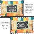 Thanksgiving Chalkboard Bulletin Board Kit