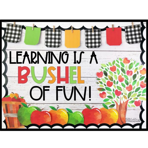 Apple Back To School Bulletin Board or Door Decor Apple Back To School Bulletin Board or Door Decor