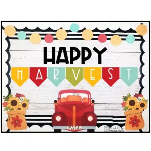 Fall Red Truck Theme Bulletin Board or Door Decor