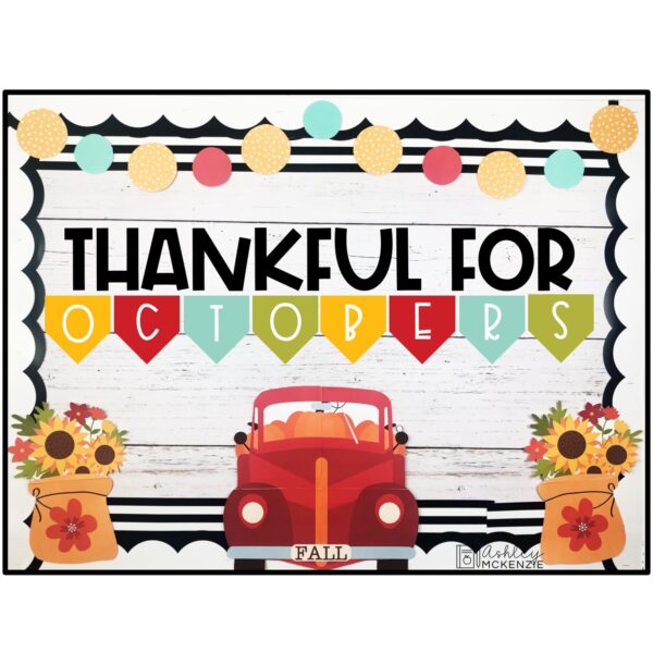Fall Red Truck Theme Bulletin Board or Door Decor Fall Red Truck Theme Bulletin Board or Door Decor
