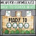 Modern Farmhouse Back To School Bulletin Board or Door Decor