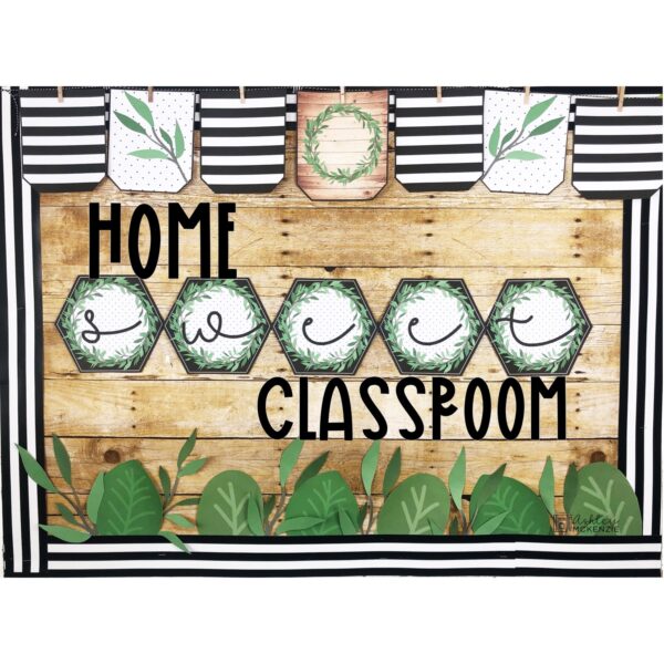 Modern Farmhouse Back To School Bulletin Board or Door Decor Modern Farmhouse Back To School Bulletin Board or Door Decor