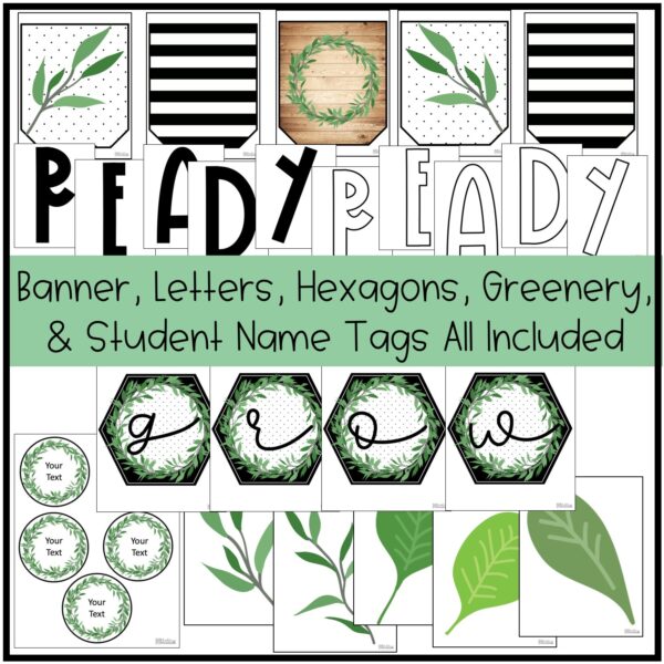 Modern Farmhouse Back To School Bulletin Board or Door Decor Modern Farmhouse Back To School Bulletin Board or Door Decor