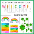 St. Patrick's Day Rainbow Bulletin Board or Door Decor