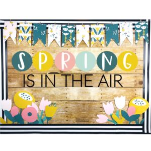 Spring Flowers Vintage Blooms Bulletin Board Kit